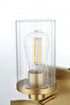 Elegant Lighting Thane 5 inch Wall Sconce in Satin Gold in Satin Gold and Clear Finish Model: LD7316W5SG