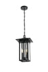 Elegant Lighting Thayer 7 inch Outdoor Pendant in Black Model: OD327H17BK