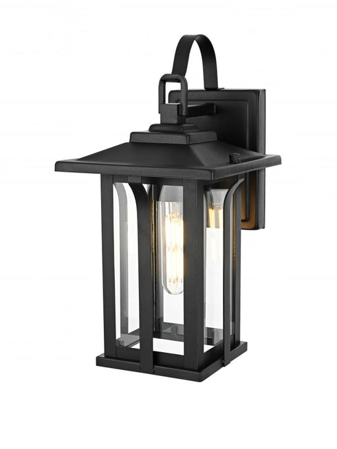 Elegant Lighting Thayer 7 inch Outdoor Pendant in Black Model: OD327W14BK