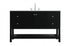 Elegant Lighting Theo 54 inch Single Bathroom Vanity in Black Model: VF16454BK