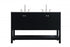 Elegant Lighting Theo 54 inch Single Bathroom Vanity in Black Model: VF16454BK