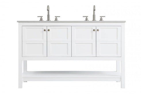 Elegant Lighting Theo 54 inch Single Bathroom Vanity in Black Model: VF16454BK