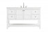 Elegant Lighting Theo 54 inch Single Bathroom Vanity in Black Model: VF16454BK