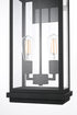 Elegant Lighting Theodore 2 Light Wall Sconce W9.4 Inch E7.8 Inch H20.5 Inch in Black Model: OD404W21BK
