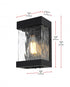 Elegant Lighting Thompson 7 inch Outdoor Pendant in Black Model: OD371W10BK