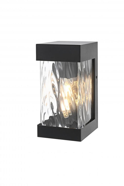 Elegant Lighting Thompson 7 inch Outdoor Pendant in Black Model: OD372W9BK