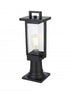 Elegant Lighting Tilton 7 inch Outdoor Pendant in Black Model: OD319P18BK
