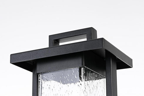 Elegant Lighting Tilton 7 inch Outdoor Pendant in Black Model: OD319P18BK