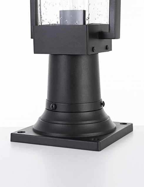 Elegant Lighting Tilton 7 inch Outdoor Pendant in Black Model: OD319P18BK
