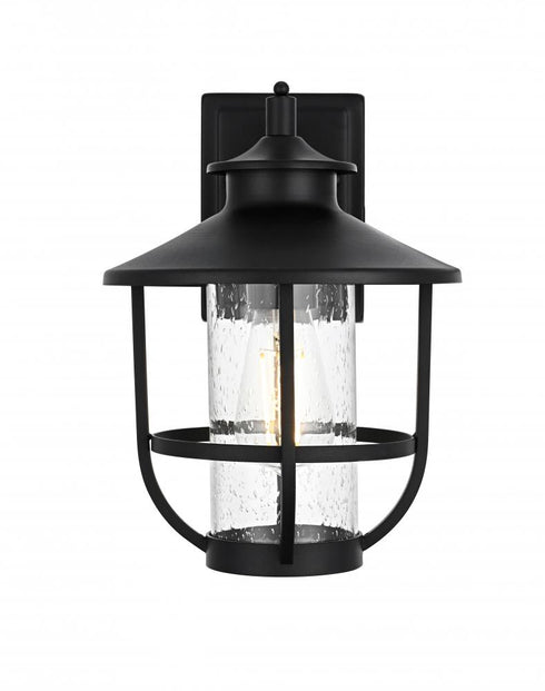 Elegant Lighting Tilton 7 inch Outdoor Pendant in Black Model: OD319W12BK