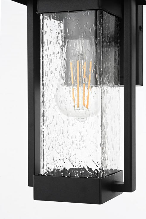 Elegant Lighting Tilton 7 inch Outdoor Pendant in Black Model: OD319W12BK