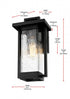 Elegant Lighting Tilton 7 inch Outdoor Pendant in Black Model: OD319W12BK