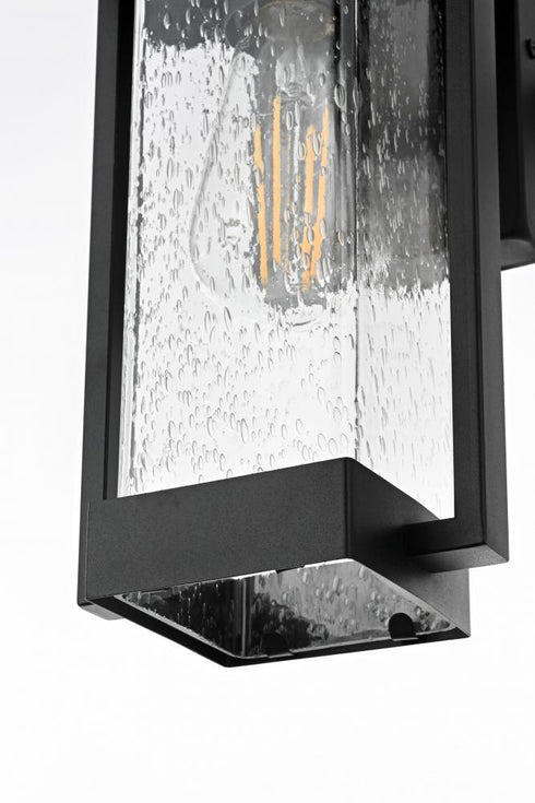 Elegant Lighting Tilton 7 inch Outdoor Pendant in Black Model: OD319W12BK