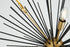 Elegant Lighting Timber 8 light in Brass and Black pendant Model: LD5038D30BK