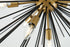 Elegant Lighting Timber 8 light in Brass and Black pendant Model: LD5038D30BK