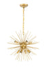 Elegant Lighting Timber 8 light in Brass pendant Model: LD5036D20BR