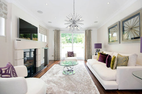 Elegant Lighting Timber 8 light in Chrome Pendant Model: LD5051D20C