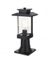 Elegant Lighting Tioga 7 inch Outdoor Pendant in Black Model: OD317P15BK