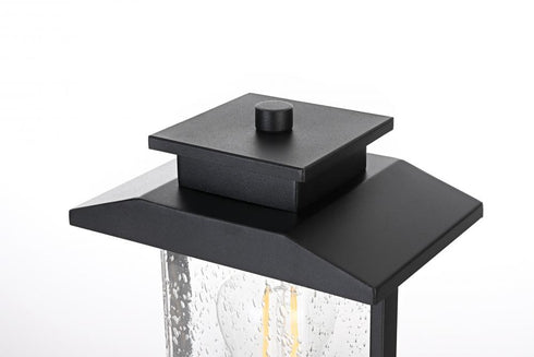 Elegant Lighting Tioga 7 inch Outdoor Pendant in Black Model: OD317P15BK
