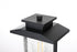 Elegant Lighting Tioga 7 inch Outdoor Pendant in Black Model: OD317P15BK