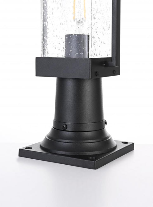 Elegant Lighting Tioga 7 inch Outdoor Pendant in Black Model: OD317P15BK