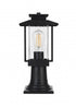 Elegant Lighting Tioga 7 inch Outdoor Pendant in Black Model: OD317P15BK