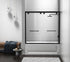 Elegant Lighting Trenton Semi frameless Tub Door 60x60 in Brushed Gold Model: TD333-6060BGD