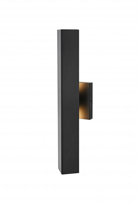 Elegant Lighting Troy 4.5 x 18 inch Outdoor Wall Sconce in Black Model: OD505W18BK