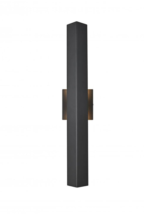 Elegant Lighting Troy 4.5 x 24 inch Outdoor Wall Sconce in Black Model: OD505W24BK