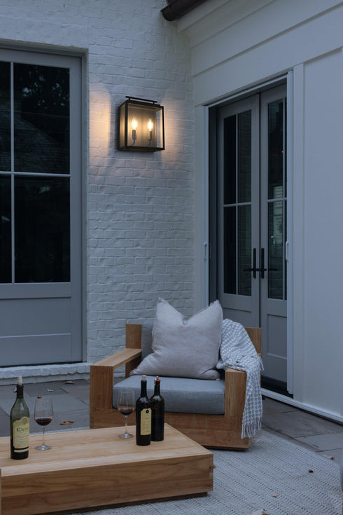 Elegant Lighting Valentin 2 Light Wall Sconce W9.4 Inch E4.7 Inch H11.8 Inch in Black Model: OD418W12BK