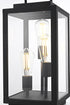 Elegant Lighting Valentin Lawn Light L8.3 Inch W8.3 Inch H17.5 Inch in Black Model: OD418L18BK