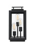 Elegant Lighting Valentin Lawn Light L8.3 Inch W8.3 Inch H17.5 Inch in Black Model: OD418L18BK
