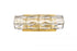 Elegant Lighting Valetta 12 Inch LED Linear Wall Sconce in Gold Model: 3501W12G