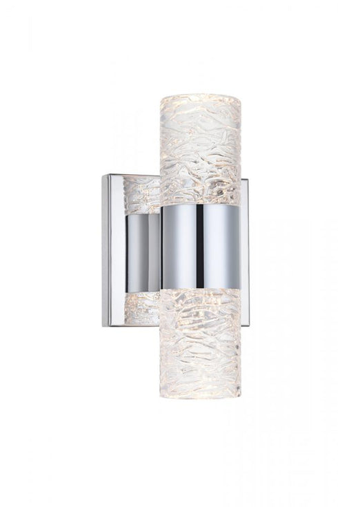 Elegant Lighting Vega 2 light in Chrome LED Wall Sconce Model: 5200W5C
