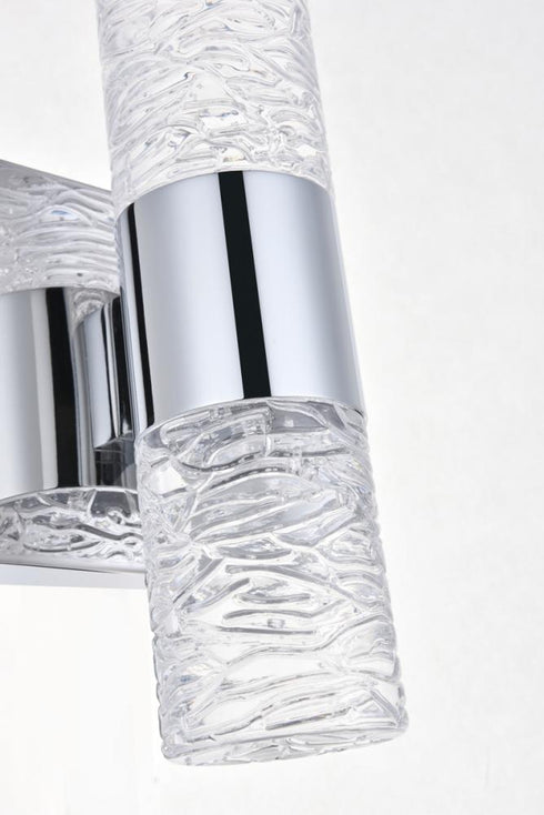 Elegant Lighting Vega 2 light in Chrome LED Wall Sconce Model: 5200W5C