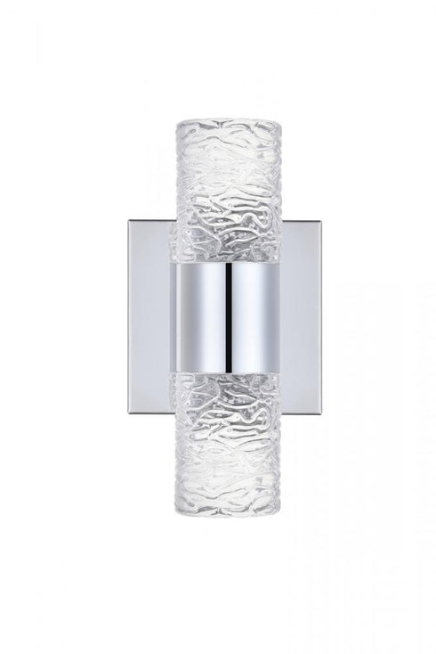 Elegant Lighting Vega 2 light in Chrome LED Wall Sconce Model: 5200W5C