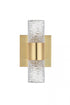 Elegant Lighting Vega 2 light in Gold LED Wall Sconce Model: 5200W5G