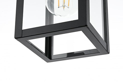 Elegant Lighting Venango 7 inch Outdoor Pendant in Black Model: OD324H11BK