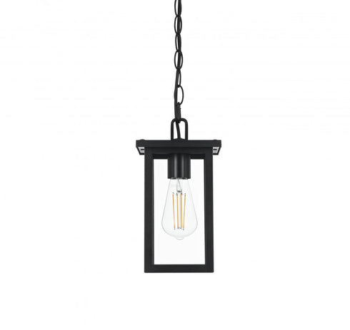 Elegant Lighting Venango 7 inch Outdoor Pendant in Black Model: OD324H11BK