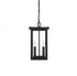 Elegant Lighting Venango 7 inch Outdoor Pendant in Black Model: OD324H14BK