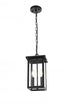 Elegant Lighting Venango 7 inch Outdoor Pendant in Black Model: OD324H14BK