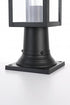 Elegant Lighting Venango 7 inch Outdoor Pendant in Black Model: OD324P16BK