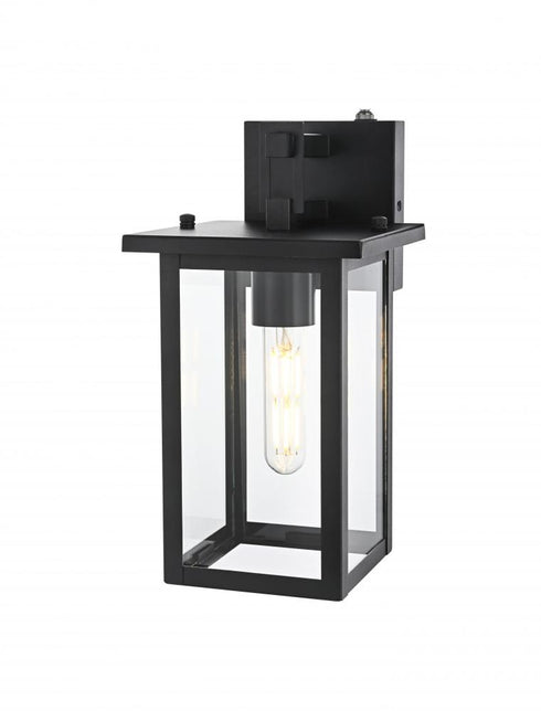 Elegant Lighting Venango 7 inch Outdoor Pendant in Black Model: OD324W12BK