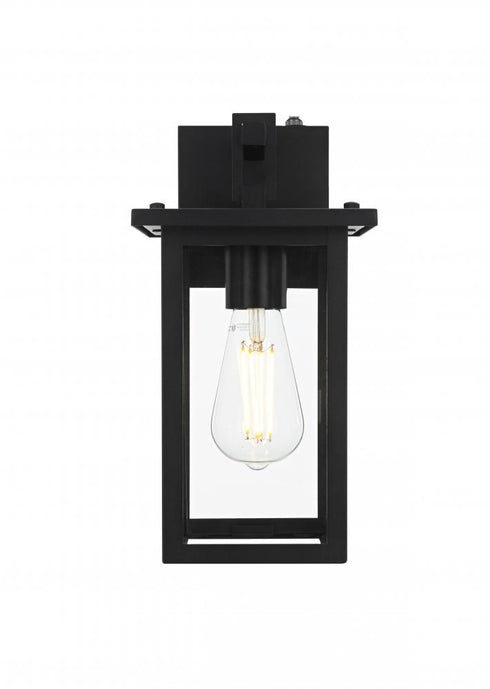 Elegant Lighting Venango 7 inch Outdoor Pendant in Black Model: OD324W12BK