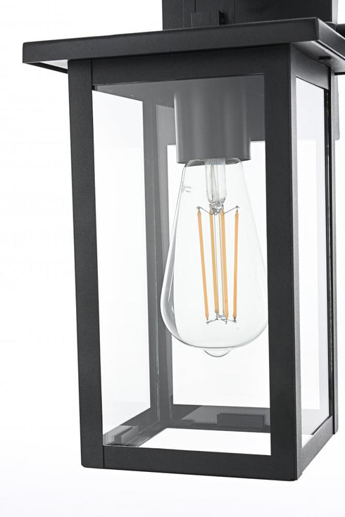 Elegant Lighting Venango 7 inch Outdoor Pendant in Black Model: OD324W12BK