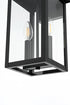 Elegant Lighting Venango 7 inch Outdoor Pendant in Black Model: OD324W15BK
