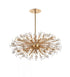 Elegant Lighting Vera 48 inch crystal starburst oval pendant in black Model: 2550D48BK