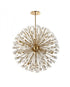 Elegant Lighting Vera 50 inch crystal starburst round pendant in black Model: 2550D50BK