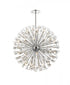 Elegant Lighting Vera 50 inch crystal starburst round pendant in black Model: 2550D50BK