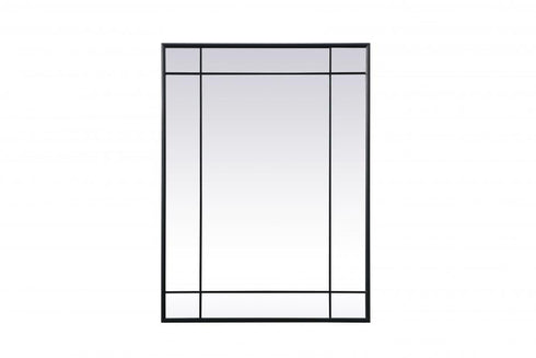 Elegant Lighting Viola French Panel Wall Mirror 30x40 Inch in Black Model: MR3A3040BLK